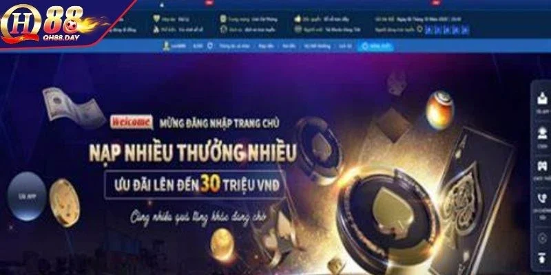 Lựa chọn phương thức thanh toán cho nạp tiền QH88  