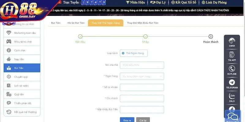 Điều kiện cần thiết cho giao dịch rút tiền suôn sẻ